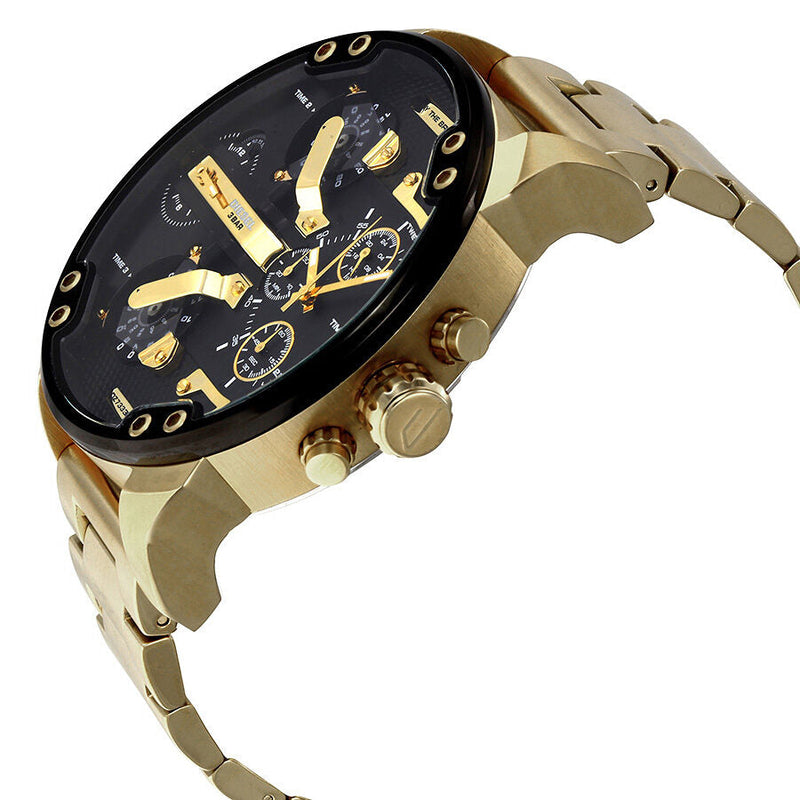 Diesel Mr. Daddy 2.0 Reloj de cuarzo para hombre con esfera negra DZ7333
