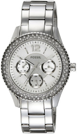 Fossil Stella ES3588 - Reloj multifunción para mujer, esfera plateada