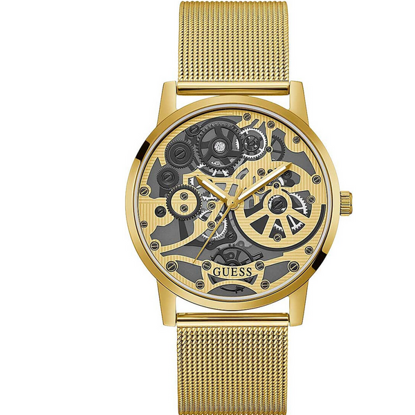 Guess Gold Tone Case Mesh Men's Watch GW0538G2