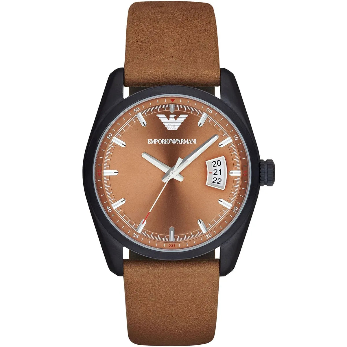 ساعة إمبوريو أرماني سوداء للرجال - AR6080