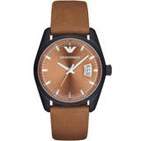 ساعة إمبوريو أرماني سوداء للرجال - AR6080