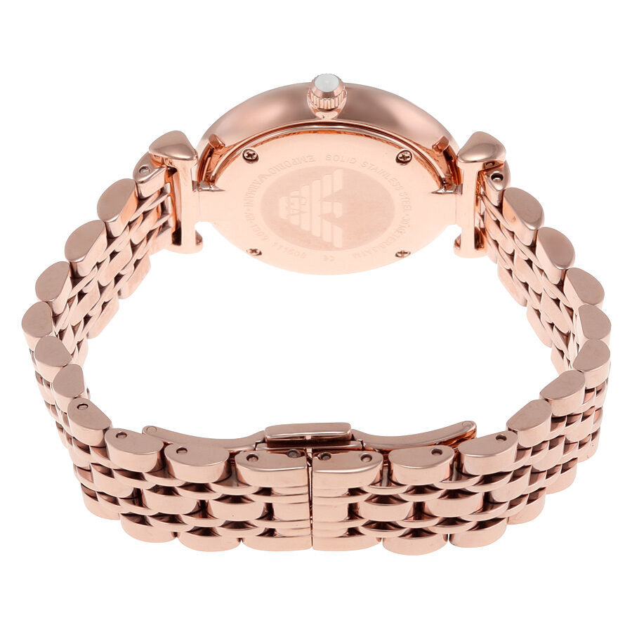 Emporio Armani Reloj clásico para mujer con esfera de nácar AR1909