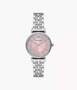 Emporio Armani Gianni T-Bar 32mm Ladies Watch Pink AR11686