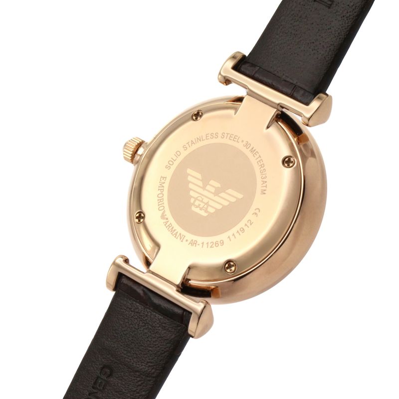 Emporio Armani Gianni T-Bar Crystal Pave reloj de mujer AR11269