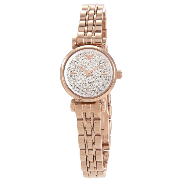 Emporio Armani Gianni T-Bar Reloj de cuarzo con esfera blanca para mujer AR11266