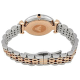 ساعة إمبوريو أرماني النسائية ذات المينا الزرقاء الكريستالية الكوارتزية AR11092