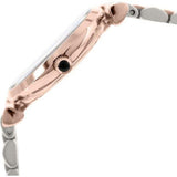 ساعة إمبوريو أرماني كوارتز ثنائية اللون بمينا رمادي للنساء AR1725