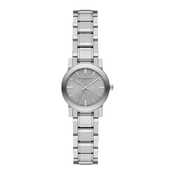 Reloj Burberry de acero inoxidable con esfera gris BU9229