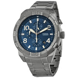 Fossil Bronson Reloj cronógrafo de cuarzo con esfera azul para hombre FS5711