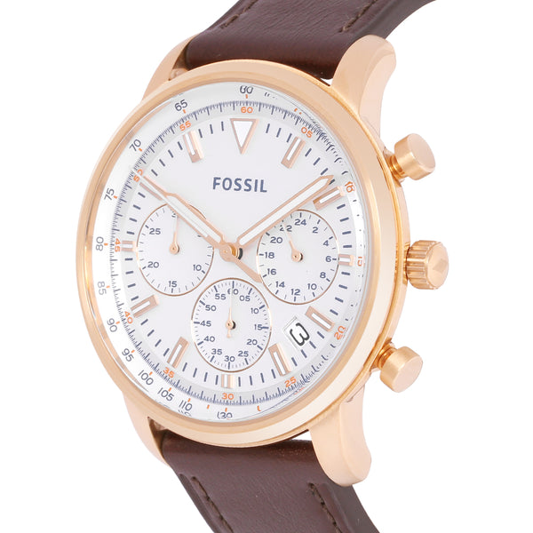 Fossil Goodwin Chronograph Quartz White Dial Men's Watch FS5415