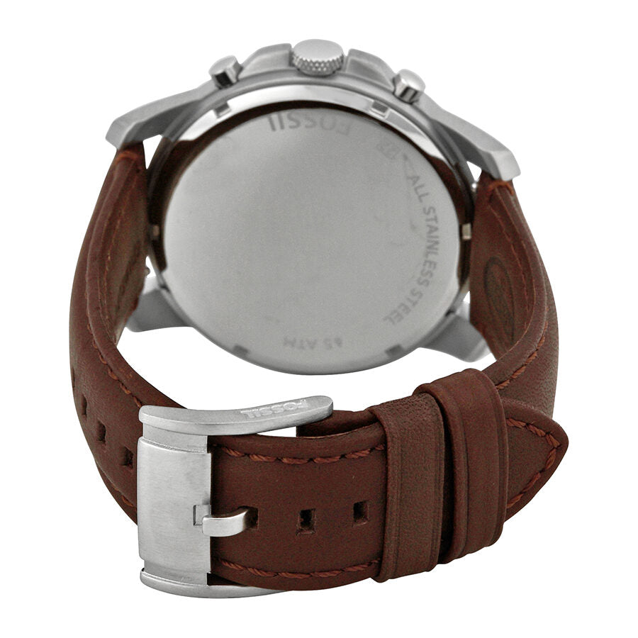 Fossil Grant Chronograph Brown Leather Men's Watch FS4735