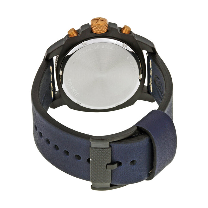 Reloj Fossil Modern Machine Cronógrafo Cuero Azul Cuarzo Hombre FS5066