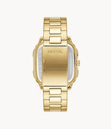 Fossil Reloj multifunción de acero inoxidable en tono dorado para hombre BQ2656