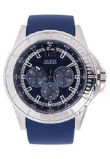 Guess Blue Silicon Strap Men's Watch W0485G3