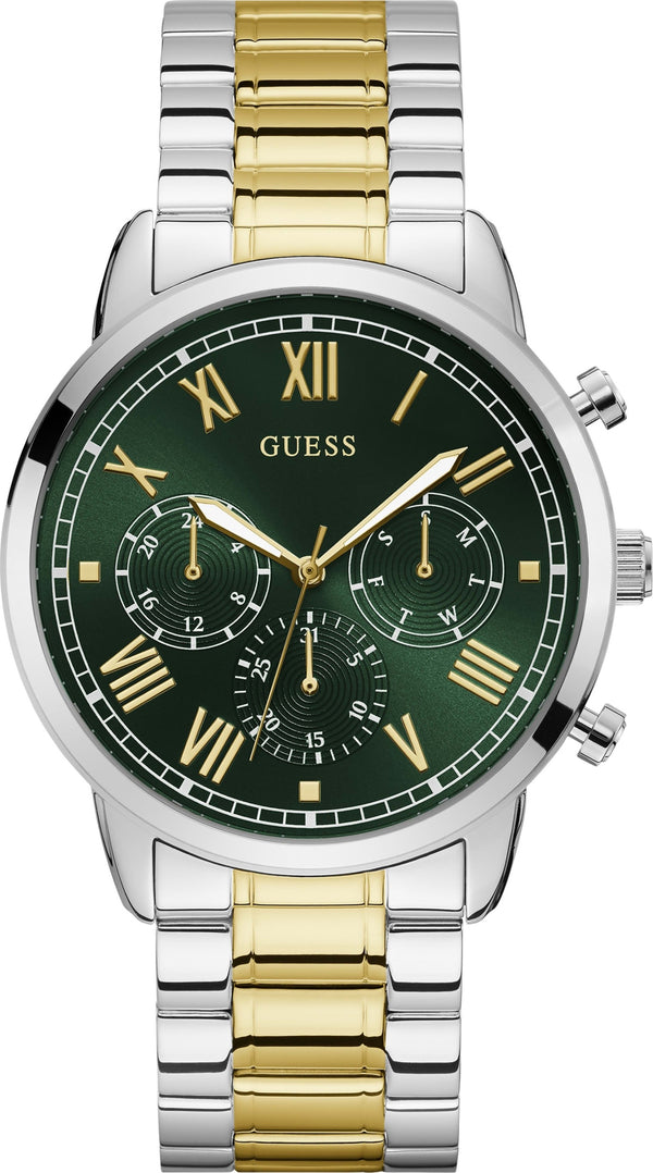 Guess Hendrix Reloj para hombre con esfera verde bicolor GW0066G2