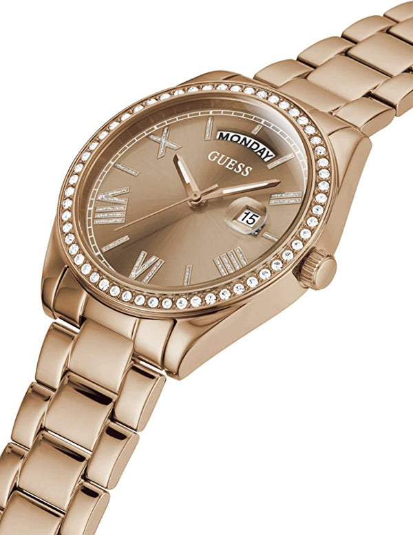 Reloj Guess Luna para Mujer en Tono Oro Rosa GW0307L3