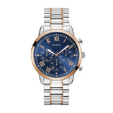 Guess Hendrix Blue Dial Men's Two Tone Watch W1309G4