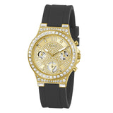 Reloj Mujer Guess Moonlight Correa Silicona Negra GW0257L1