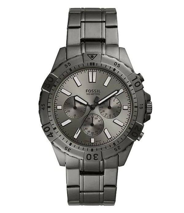 Fossil Garrett Chronograph Smoke Stainless-Steel Men's Watch FS5621