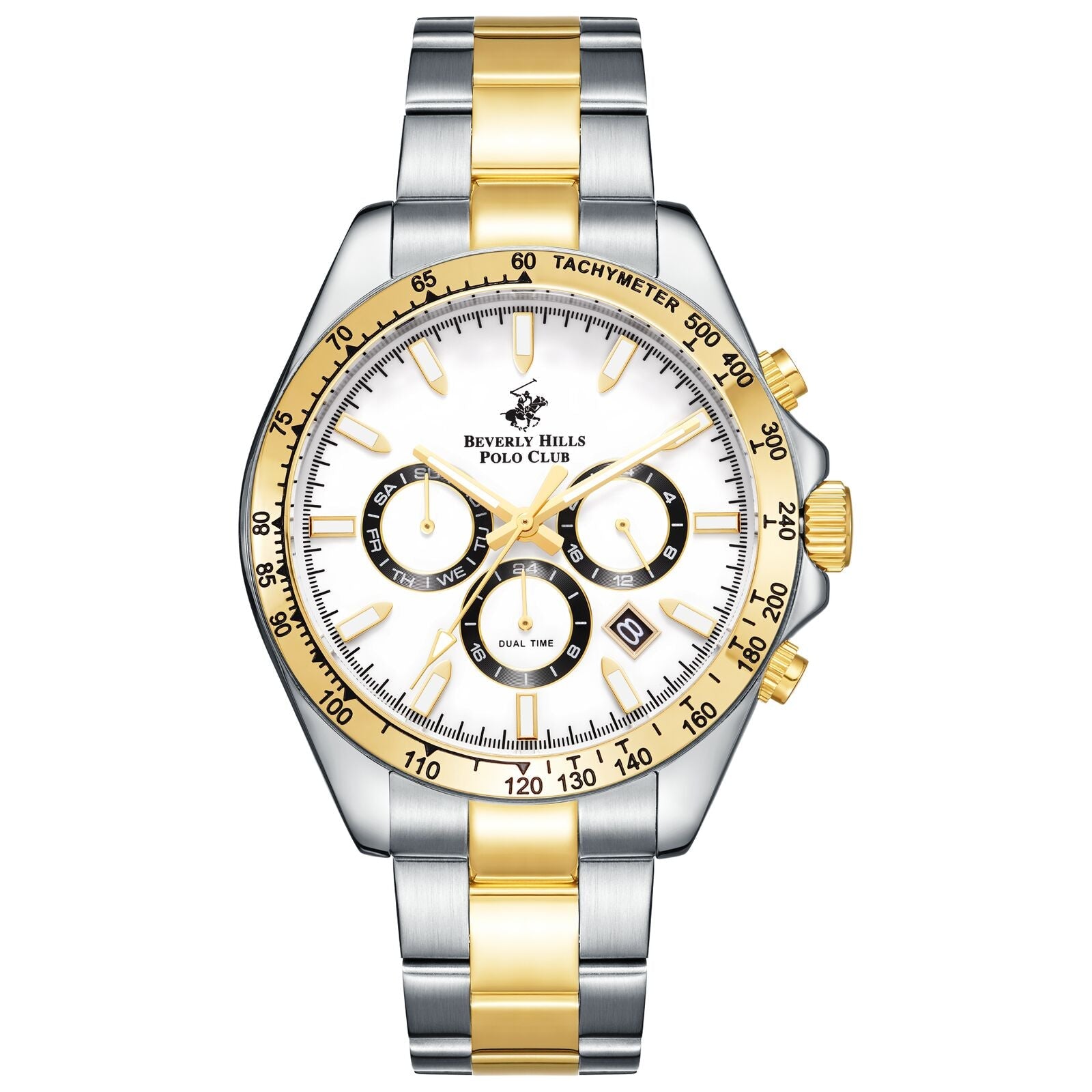 ساعة رجالية ثنائية اللون من بيفرلي هيلز بولو كلوب BP3127X.230