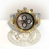 Versace Quartz Two-Tone Stainless Steel Silver Dial Men's Watch VEV700519