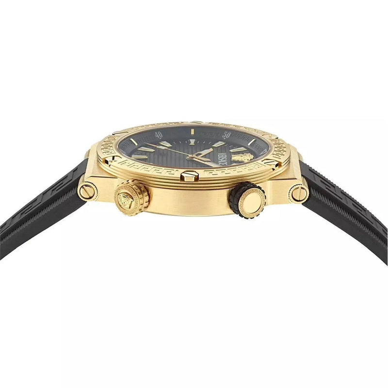 Versace Greca Logo Diver Quartz Black Dial Black Rubber Strap Watch for Men - VE8G00324 VE8G00324 - Image 2
