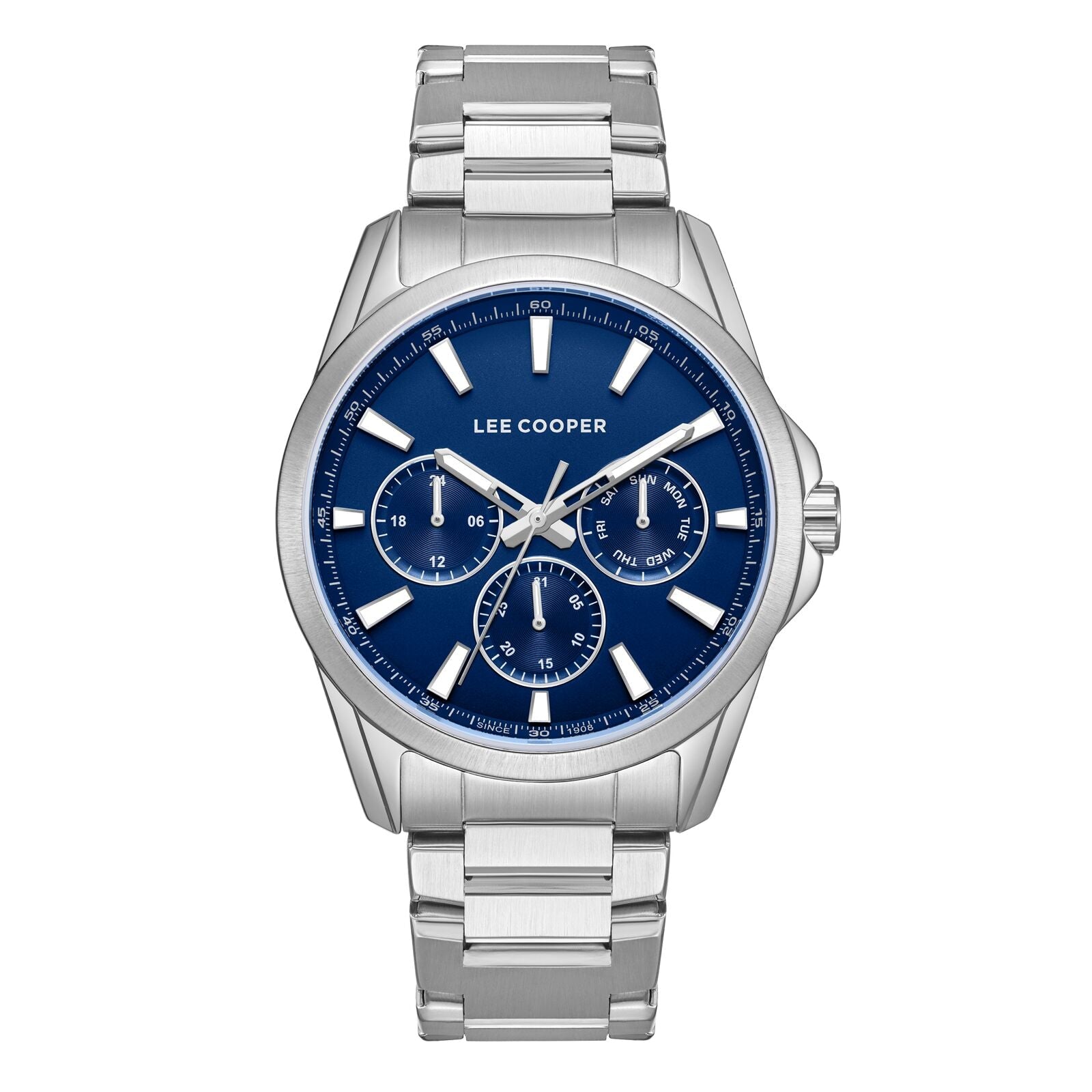 ساعة لي كوبر الفضية للرجال - LC08105.390