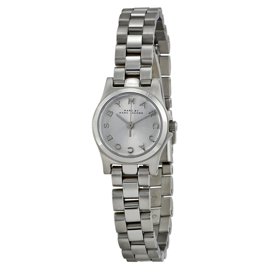 Marc Jacobs Henry Dinky Silver Dial  Silver Watch MBM3198