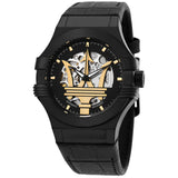 Reloj Maserati Potenza Automático Esfera Negra Hombre R8821108036
