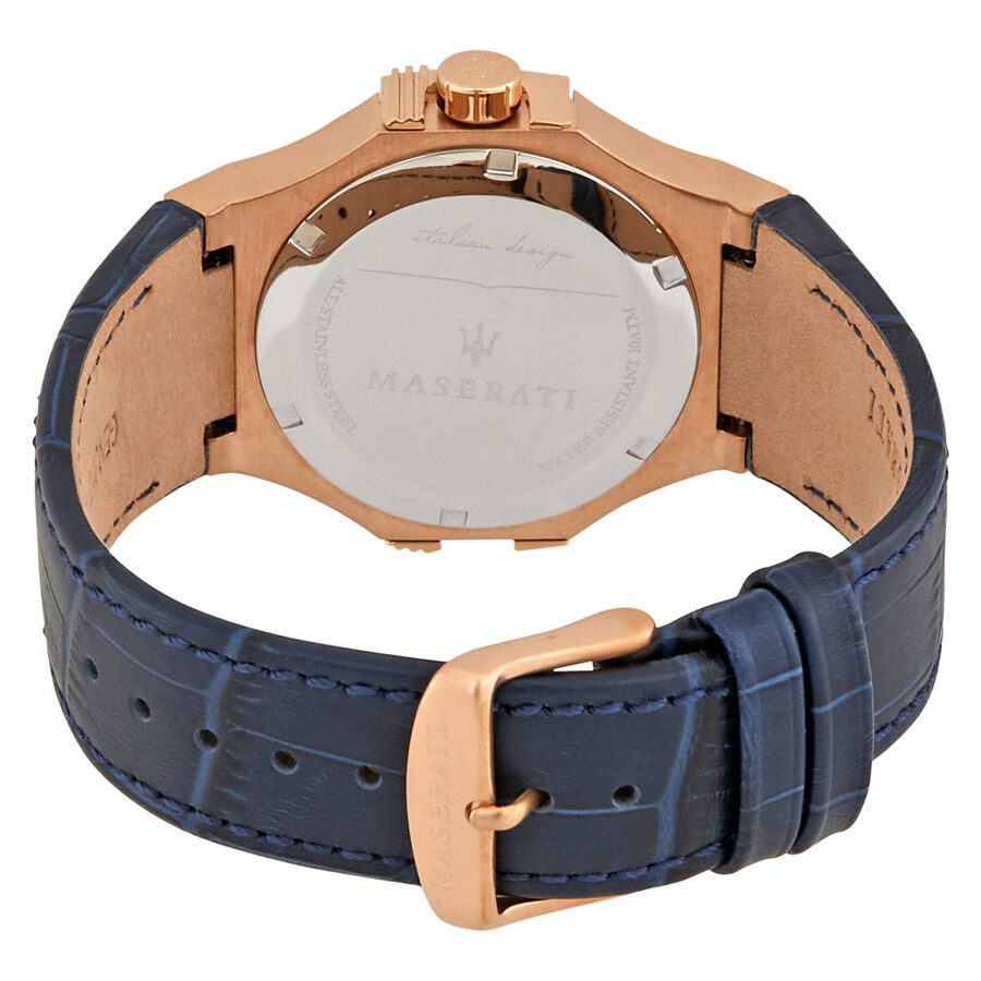 Reloj Maserati Potenza Dial Azul Cuero Azul Hombre R8851108027