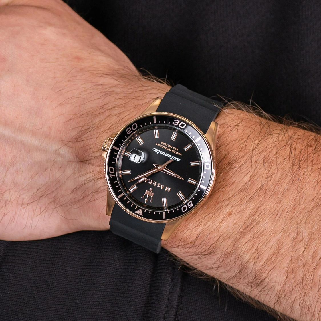 Maserati Sfida Automatic Black Dial Men's Watch R8821140001