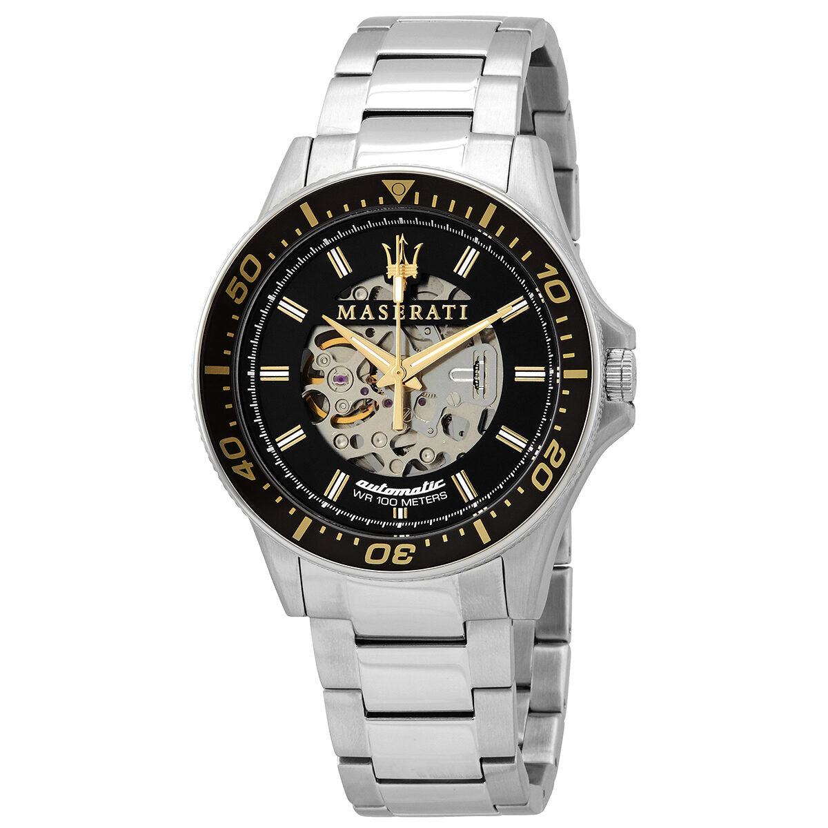 Reloj Maserati Sfida Automático Esfera Negra Hombre R8823140002