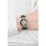 ساعة مازيراتي تراجواردو أوتوماتيكية للرجال، مينا أسود/هيكلي، رقم الموديل R8821112001