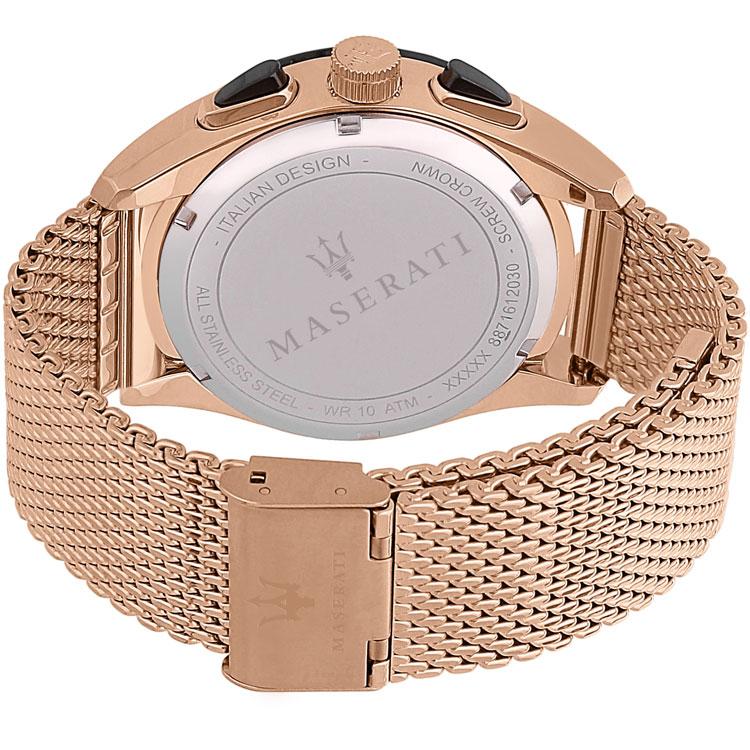 Reloj Maserati Traguardo Cronógrafo Cuarzo Esfera Blanca Hombre R8873612011