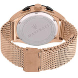 ساعة مازيراتي تراجواردو كرونوغراف كوارتز للرجال، مينا أبيض، رقم الموديل R8873612011