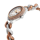 ساعة مايكل كورس كاميل النسائية ذات المينا الفضية والمزينة بزجاج كوارتز (MK6843)