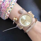 ساعة مايكل كورس دارسي النسائية ذات المينا الذهبية MK4325