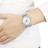 ساعة مايكل كورس دارسي النسائية ذات المينا الفضية MK3190