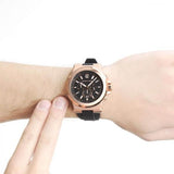 ساعة مايكل كورس ديلان كرونوغراف للرجال ذوي الأحجام الكبيرة MK8184