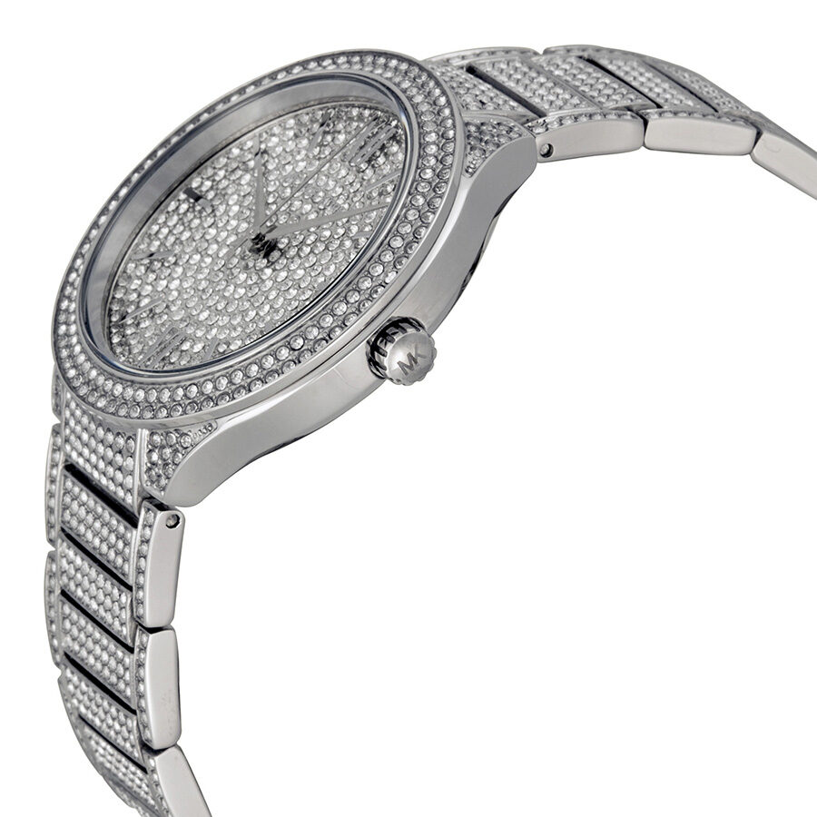 Michael Kors Kerry Crystal Pave Reloj de acero inoxidable para mujer MK3359