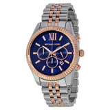 Michael Kors Lexington Cronógrafo Esfera Azul Marino Reloj Unisex MK8412