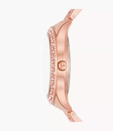 ساعة مايكل كورس ليليان النسائية باللون الذهبي الوردي - MKO1068