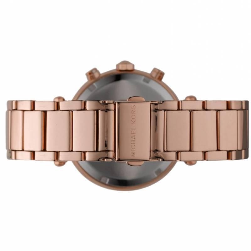 Michael Kors Parker Reloj cronógrafo con esfera morada y rosa para mujer MK6169