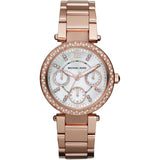 Reloj Michael Kors Parker de oro rosa para mujer MK5616