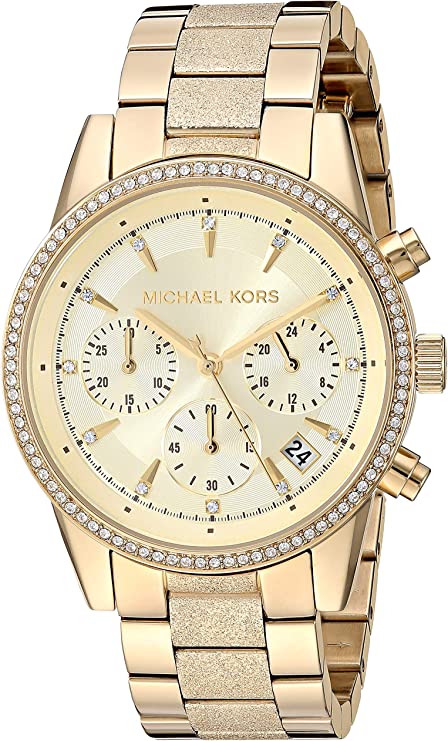 Michael Kors Ritz Chronograph Gold Tone Women's Watch MK6597