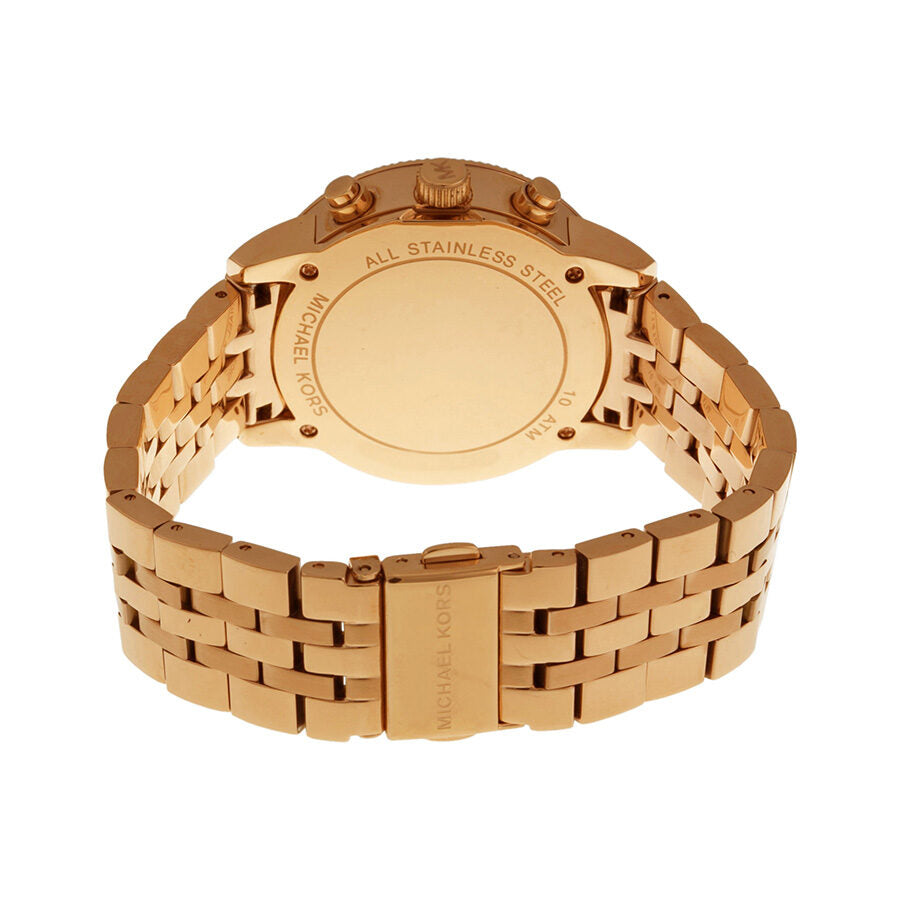 Michael Kors Ritz Cronógrafo Rose Gold Dial Acero Ladies Watch MK6077