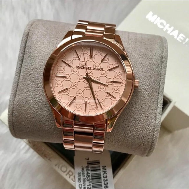 Reloj Michael Kors Runway de oro rosa para mujer MK3336