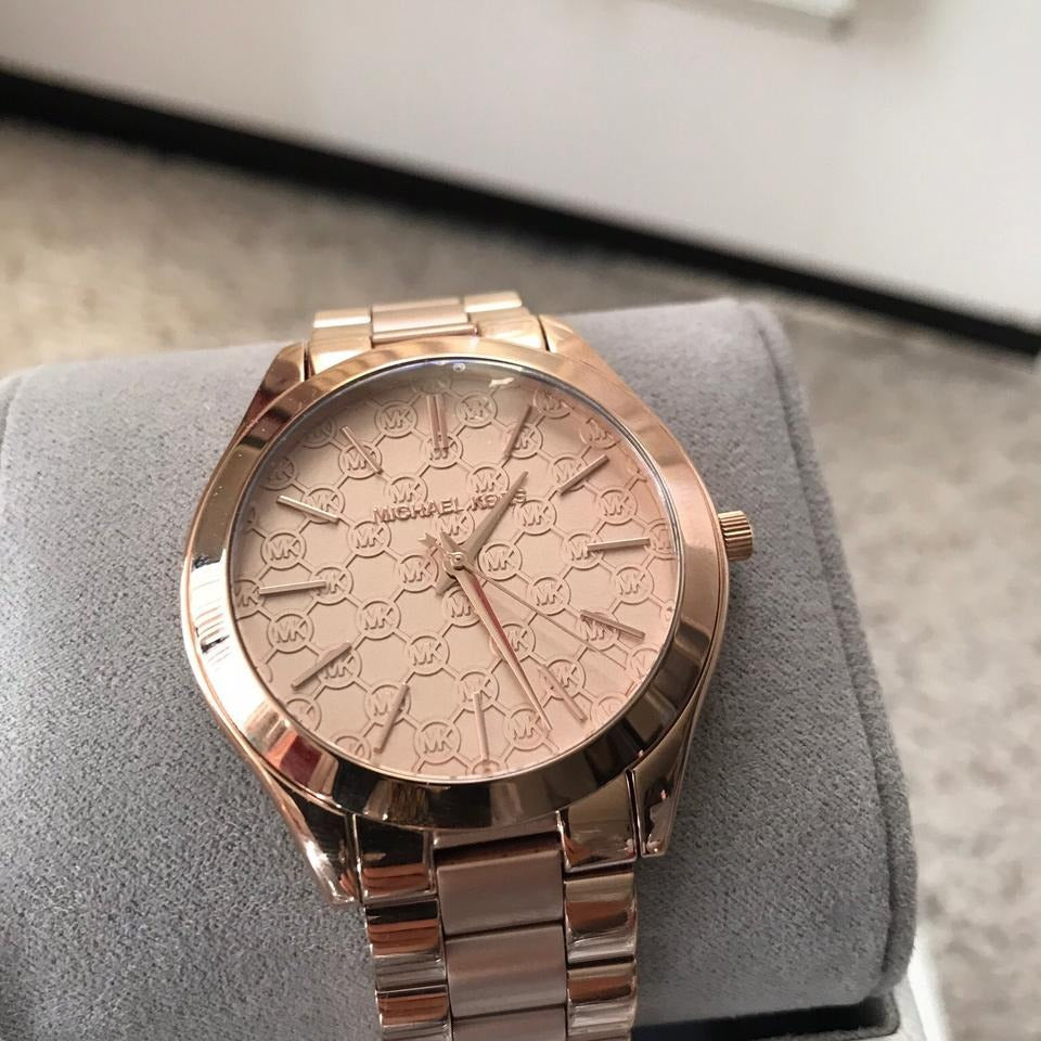 Reloj Michael Kors Runway de oro rosa para mujer MK3336
