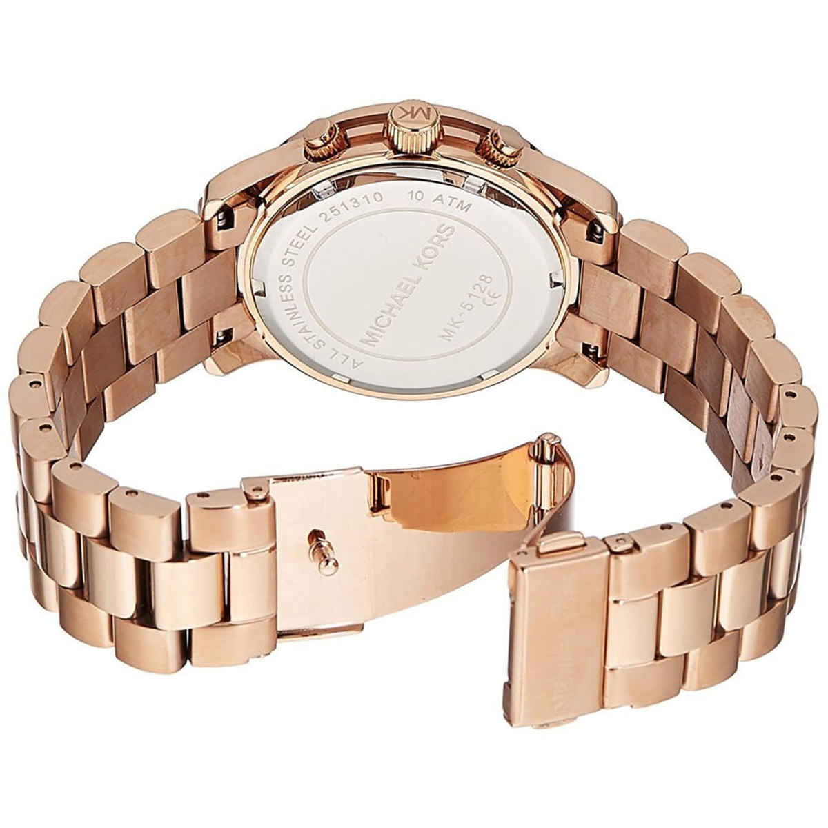 Reloj Michael Kors Runway de oro rosa para mujer MK3336