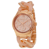 Michael Kors Runway Twist Rose Dial Rose Gold-tone Ladies Watch MK4283 - BigDaddy Watches